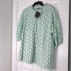 New Marc NY stitch, detail, flower shirt